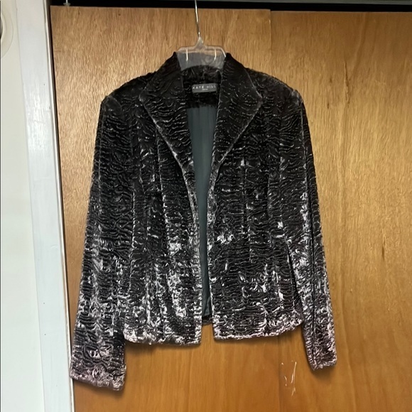 Jackets & Blazers - Kate Hill Petite Crushed Velvet Blazer